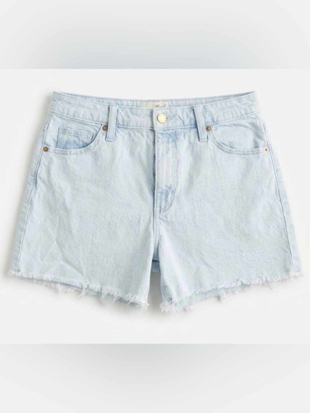 Universal Thread 8/29R Light Wash Denim Cutoff Shorts Vintage MIDI Length Summer